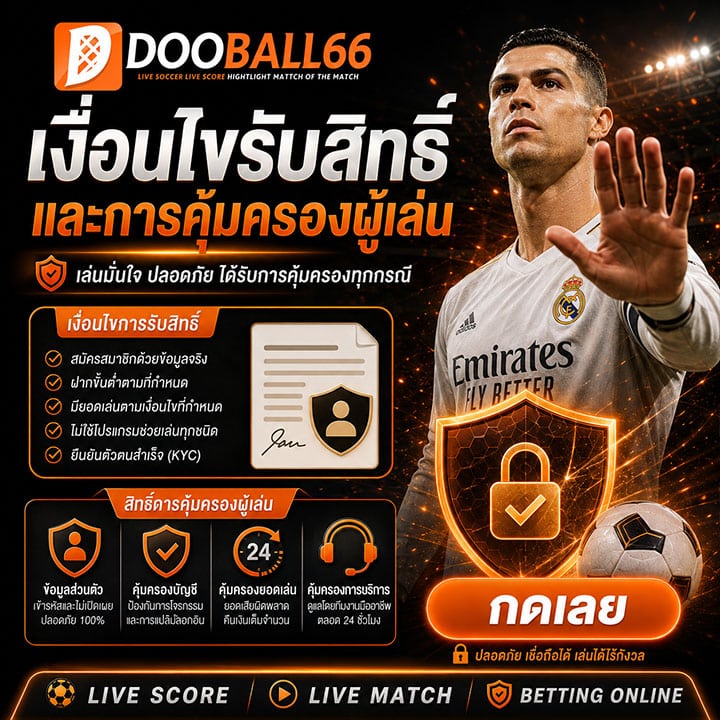 เงื่อนไขรับสิทธิ์และการคุ้มครองผู้เล่น