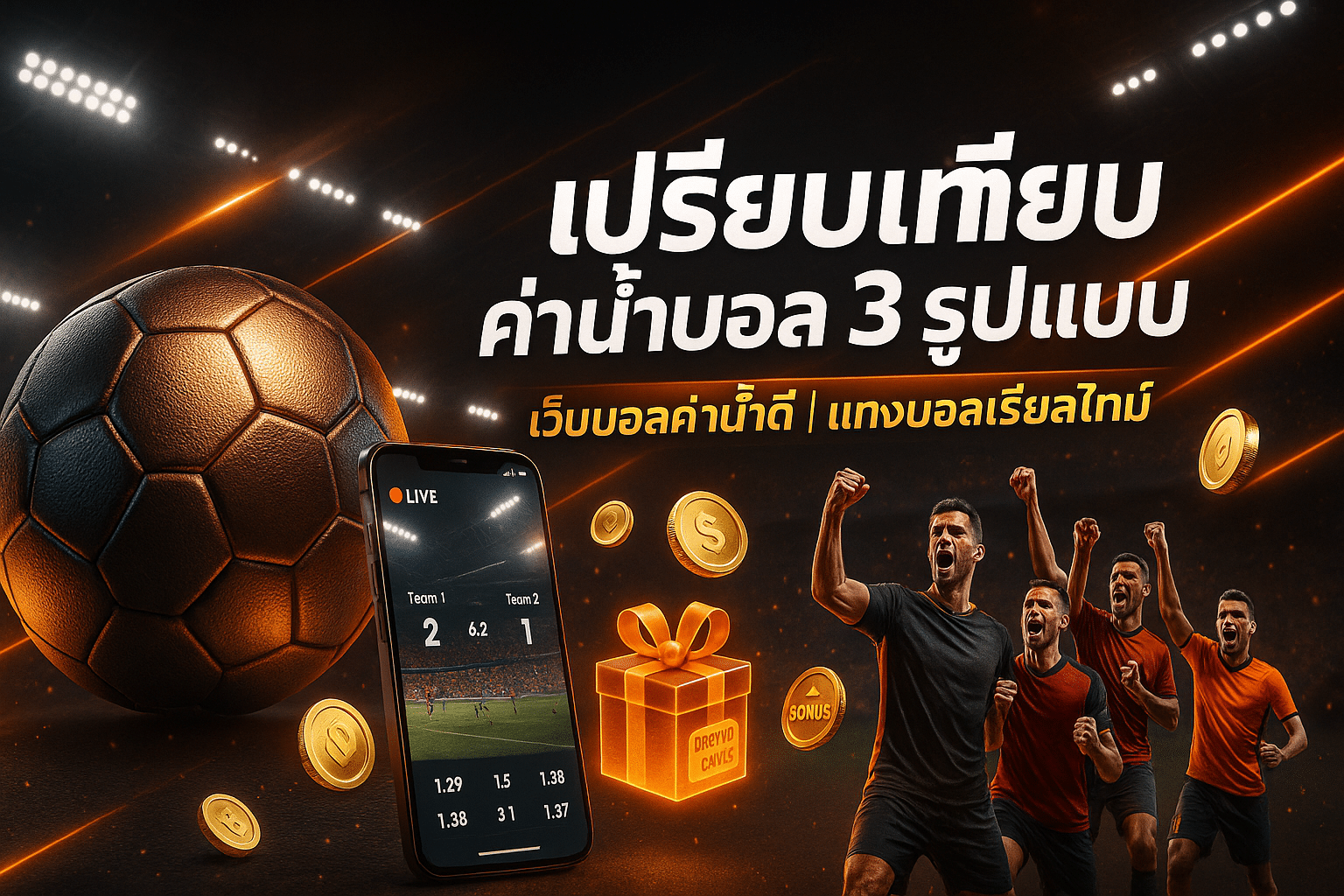 เปรียบเทียบ ค่าน้ำบอล